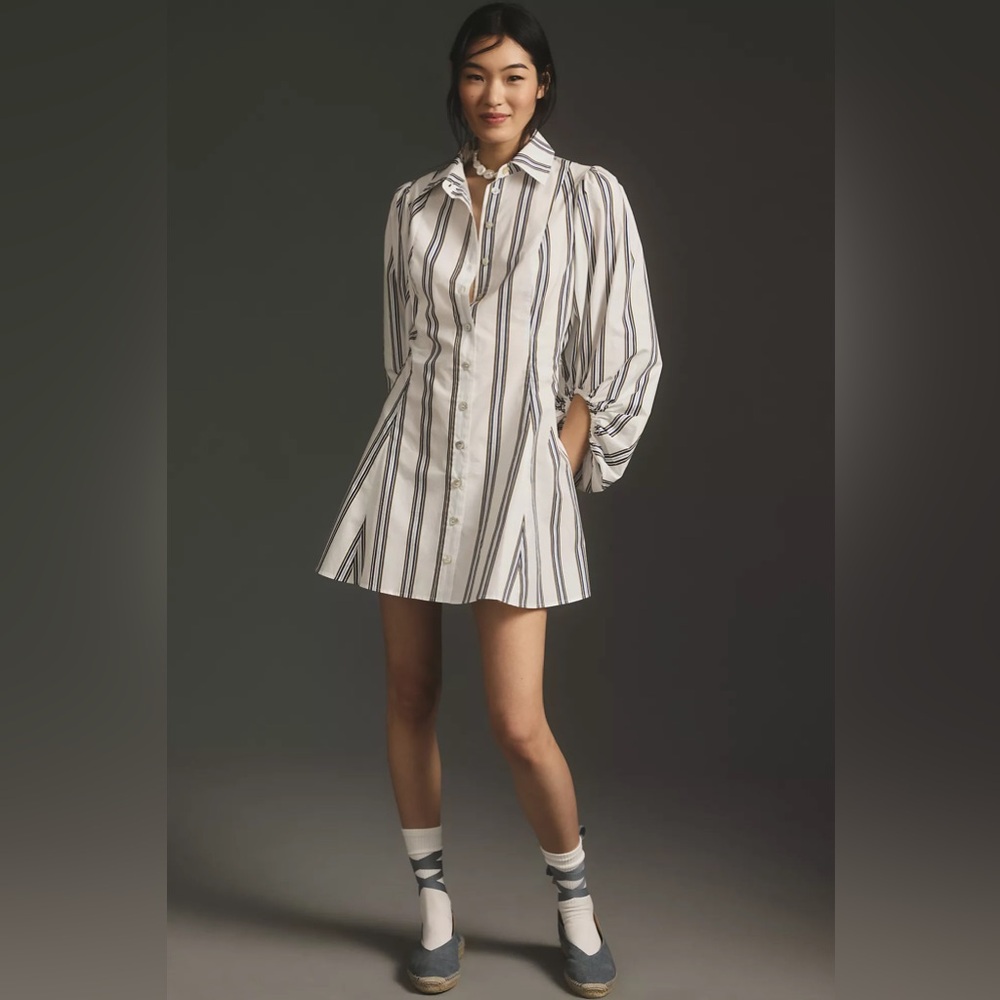 Plenty by Tracy Reese Long-Sleeve Ruched Mini Dress size Medium